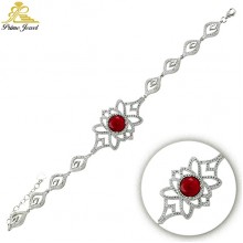 Gümüş Zirkon Taşlı Bilezik / Bileklik